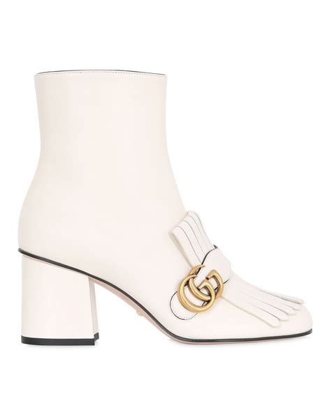 gucci white leather boots|Gucci leather boots for women.